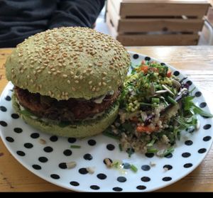 weed burger at Bataat in Amsterdam