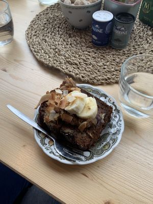 Banana bread at Bataat in Amsterdam