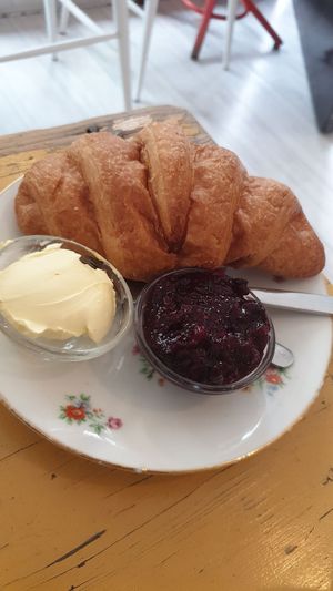 Warm Vegan croissant at Bataat in Amsterdam