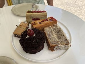 Some of the cakes. Each one a treat!  at Mansfield Park in Berlin