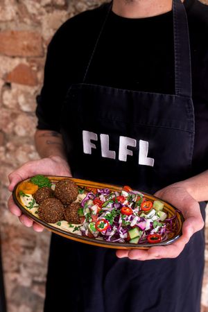 Falafel salad at FLFL - Centraal in Utrecht