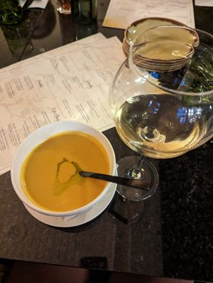 Coconut squash soup 5/5 at Firefly Restaurant & Bar in Edmonton