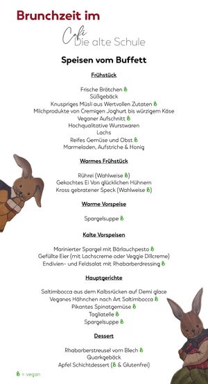 Osterbrunch 2024 at Café Die Alte Schule in Hennef