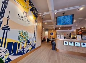 Inside at Nuttea in Toronto