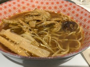 Curry ramen with heura chicken   at Udon  in Girona