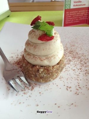 Mini-cheesecake at RohKostlich BistRoh in Speyer