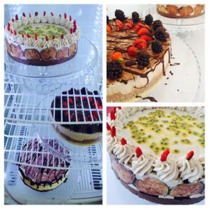 the RAW Vegan Cakes  at RohKostlich BistRoh in Speyer