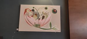 painting on the wall 🖼️ at Apple & Eve - Vegan & tierisch lecker in Hamburg