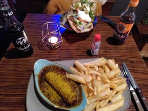 Gyros kebap and currywurst at Apple & Eve - Vegan & tierisch lecker in Hamburg