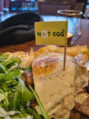 V
Fried vegan egg. at Apple & Eve - Vegan & tierisch lecker in Hamburg