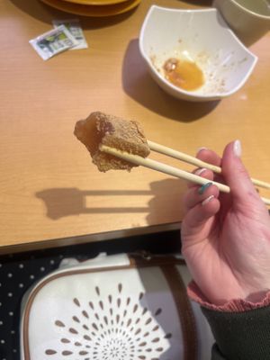 Bracken mochi dessert  at Sushiro - Shinjuku in Tokyo