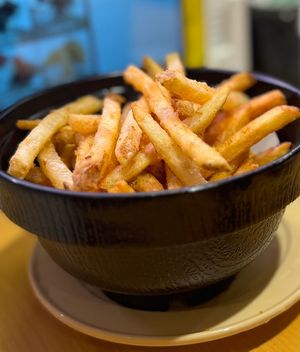 French fries   at Sushiro - Shinjuku in Tokyo