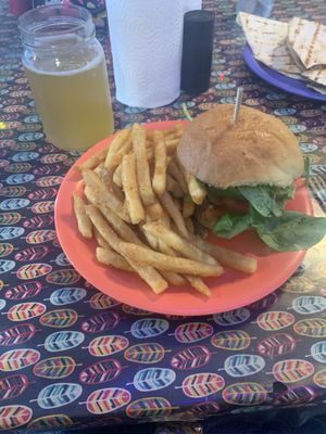 Vegan version of Mr.Yunioshi (Sub lentil patty, no cheese) super good :) at Gypsy Joynt in Galveston