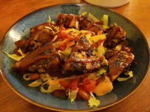 Vegan Jerk Bites at Hummingbird in Newtown