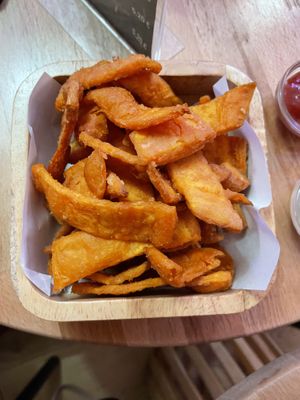 Sweet potato fries  at Hambaga in Cologne