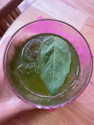 Basil nuts drink  at Hambaga in Cologne