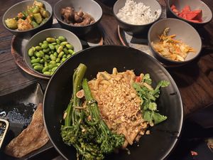 Vegan Dan Dan noodles at The Dragon Room in Columbia