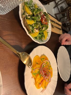 Salads  at Casa Vegetariana in Porto
