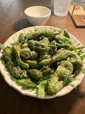 Padron pepers  at Casa Vegetariana in Porto