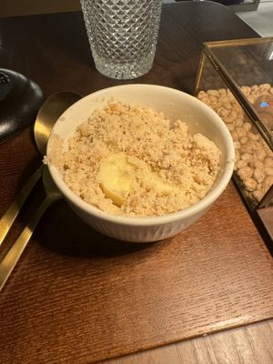 Banana topping   at Casa Vegetariana in Porto