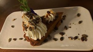 Pumpkin Pie #Veganuary at Casa Vegetariana in Porto
