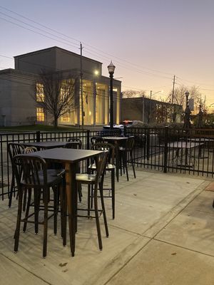 Outside seating in front  at Crumb & Spigot - Lakewood in Lakewood