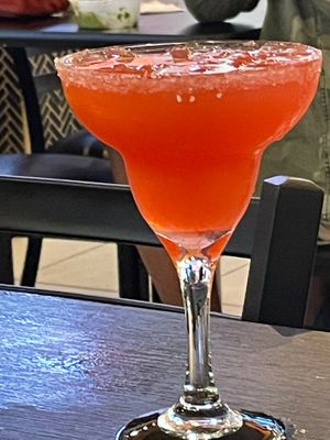 Strawberry margarita at Taco Labs Boca in Boca Raton