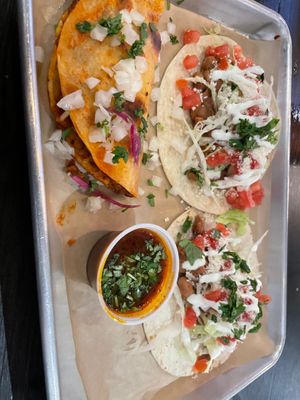 Bean taco at Taco Labs Boca in Boca Raton