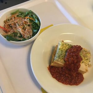 Vegan lasagna and salad set 1090¥ at IKEA in Tachikawa