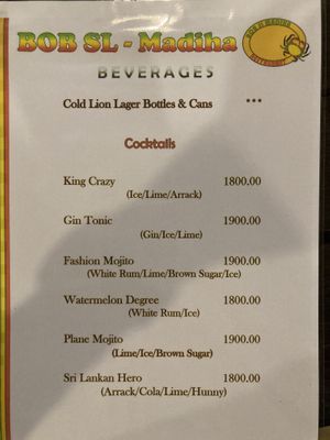   at Bob SL Madiha in Matara