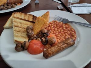 Vegan breakfast (May 2024) at White Horse  in Aberystwyth