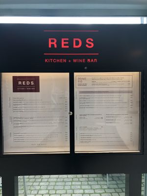 The menu to the place. Several vegan options to choose from. And they were very welcoming and accommodating    at REDS   in Niagara Falls