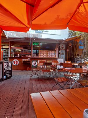 Die Atmosphäre im Biergarten at Finkenkrug in Duisburg