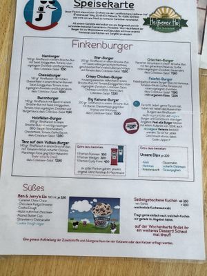 Menü 2/2  at Finkenkrug in Duisburg