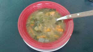 Soup at Condor Cafe in Sucre