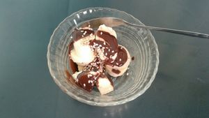 Dessert at Condor Cafe in Sucre