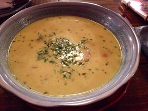 peanut sopa at Condor Cafe in Sucre