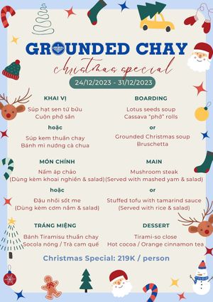 Set menu - Christmas Specials  at Grounded Chay - Plant Based Cuisine in Nha Trang