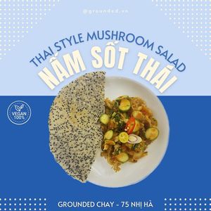 Vegan - crispy mushroom with housemade sauce at Grounded Chay - Plant Based Cuisine in Nha Trang