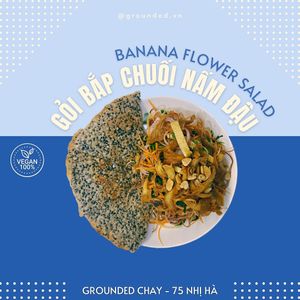 Vegan - best choice if you're craving for a Vietnamese style salad, a little bit spicy 🥗 at Grounded Chay - Plant Based Cuisine in Nha Trang