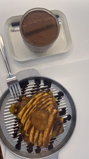 Mango tost and vegan tiramisu caffee  at Grounded Chay - Plant Based Cuisine in Nha Trang