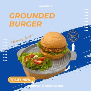[ 🍔 ]
GROUNDED BURGER CHAY is back 🎉

#nhahangmaybay #nhahangchaynhatrang 
#groundedchaynhatrang #iwasgroundedinnhatrang💙 
#veganisthefuture #채식 #채식식당 at Grounded Chay - Plant Based Cuisine in Nha Trang