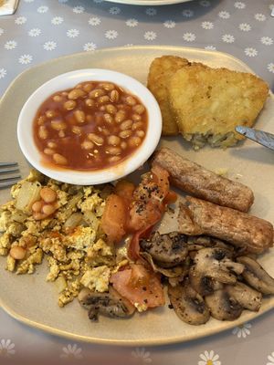 2nd time lucky vegan breakfast   at Cegin bach ni Menai Bridge in Menai Bridge