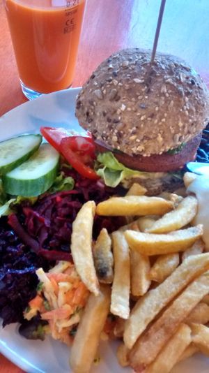Seitan Burger (Vegan) at De Vegetarische Snackbar in The Hague