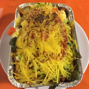 vegan 'Dutch style' kebab  at De Vegetarische Snackbar in The Hague