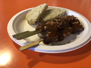 Tofu saté at De Vegetarische Snackbar in The Hague