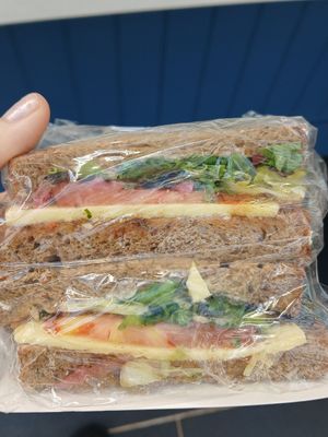 Vegan ploughman's sandwich at Café At The Palace in Edinburgh