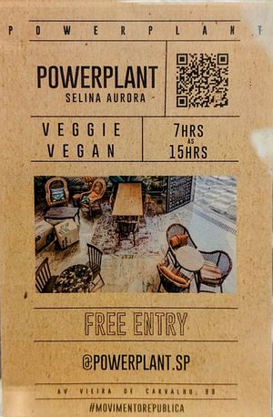 The restaurant attached to the Selina hotel is fully vegetarian at Powerplant at Selina Hotel in Sao Paulo