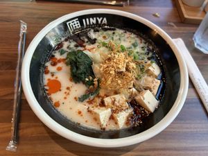 Creamy Spicy Vegan Ramenn  at JINYA Ramen Bar - Preston Hollow in Dallas