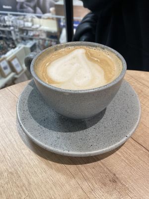Honeycomb latte with oat milk  at Pausa in Maidstone
